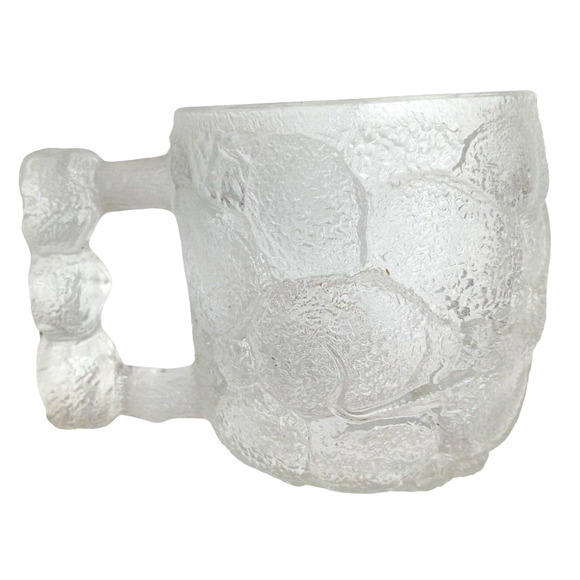 (2) McDonald's Flintstones Cups 1993 Collectible Glass Mug Bedrock Stone Handles - Picture 7 of 12
